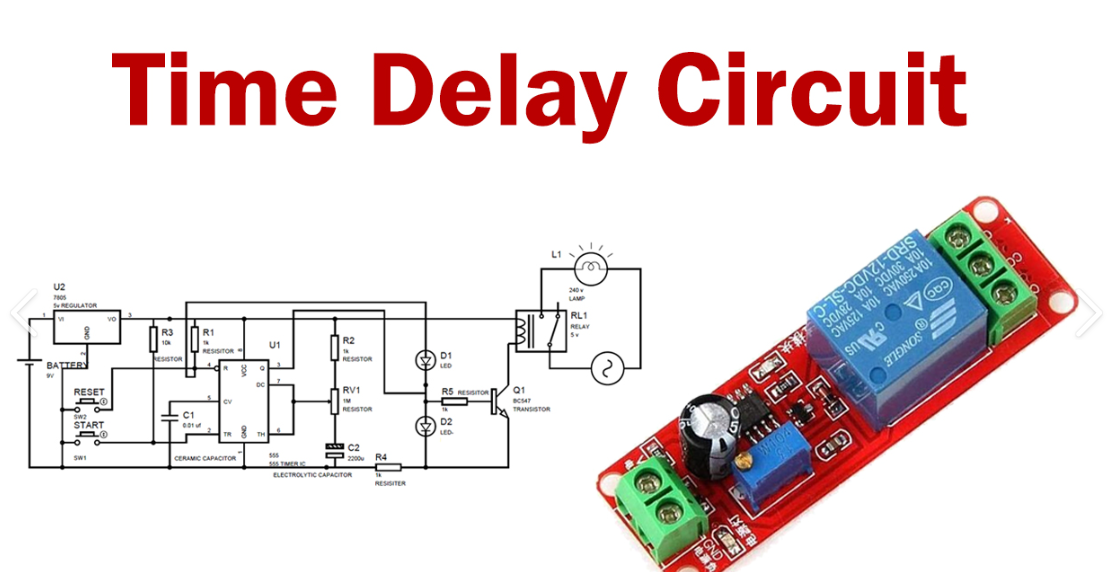 555 Timer Based Adjustable Delay Circuit
