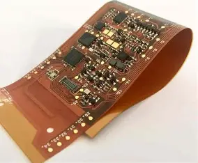 Close-up of flexible PCB connecting sensors in a compact housing