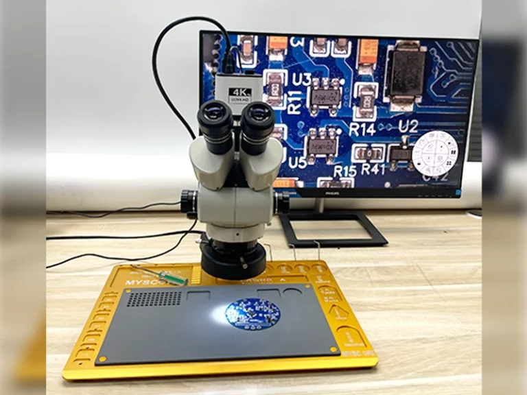 Microscope Setup for Solder Inspection