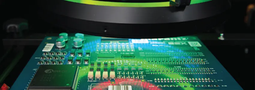 AOI System Inspecting PCB