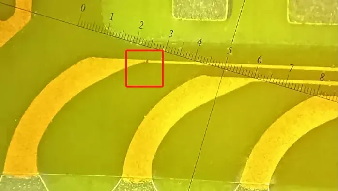Flex PCB Cracking Under Microscope