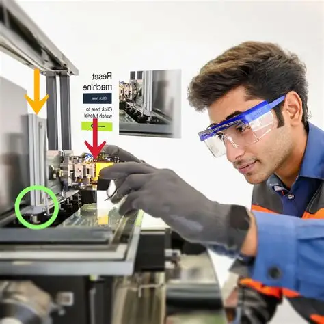 Technician wearing AR glasses during PCB assembly