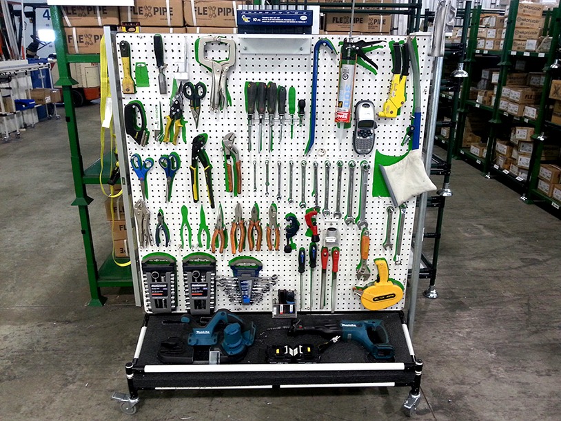 5S organized PCB soldering station