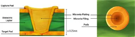 Microvia Filling Cross-Section
