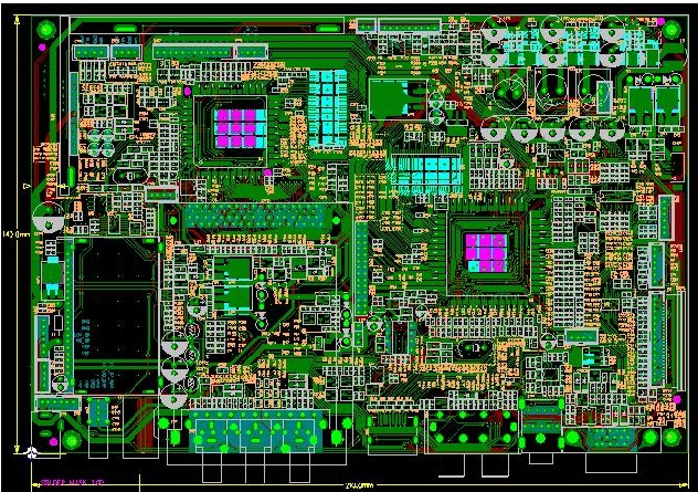 Dense PCB Layout Example