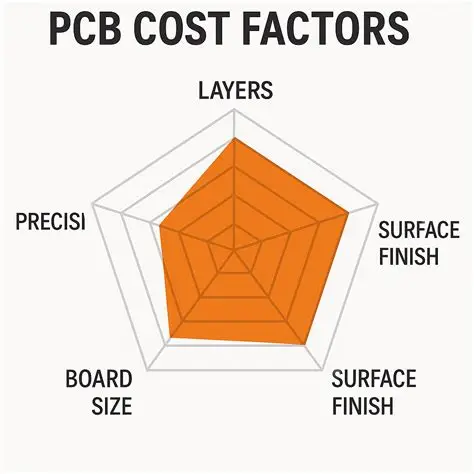 PCB Manufacturing Cost Factors Infographic