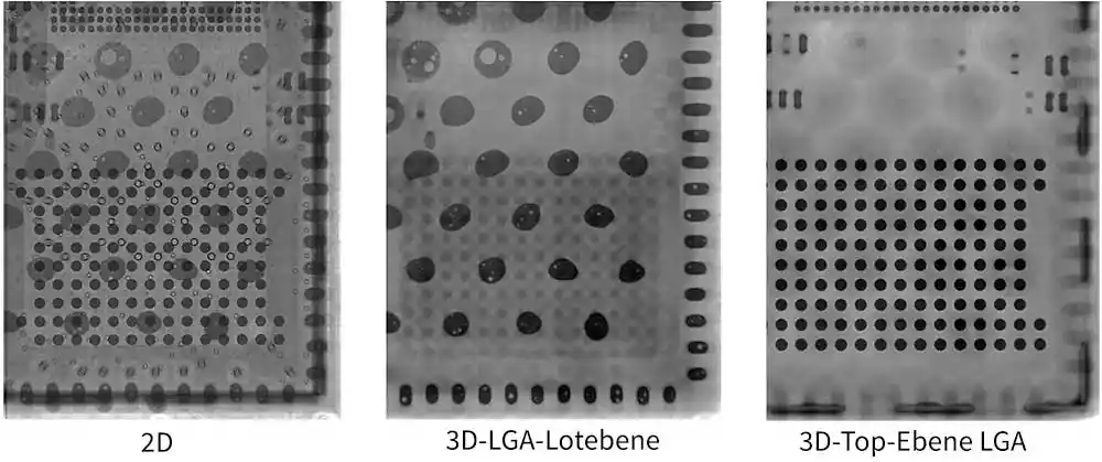 2D vs 3D X-ray of BGA component