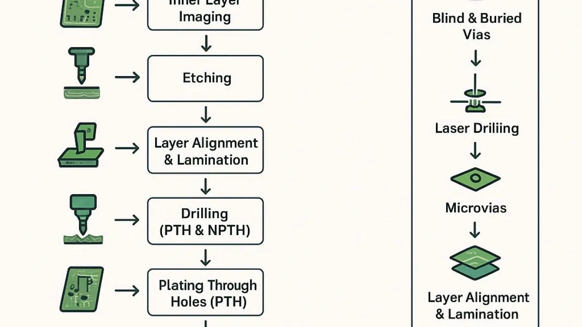 Sequential Lamination Process Flowchart
