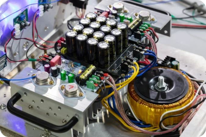 Through-Hole Audio Amplifier PCB Prototype