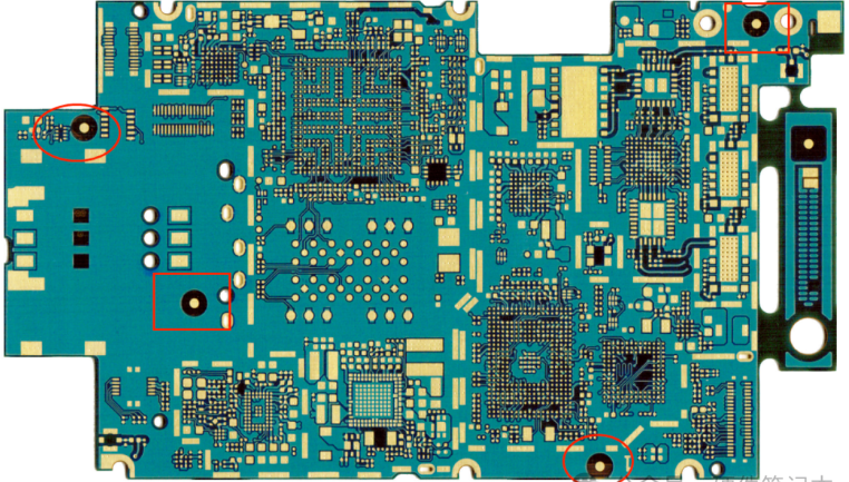 Global and local fiducials on a double-sided PCB panel for precise assembly alignment