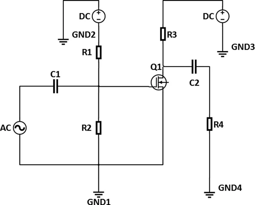 Simple RF Amplifier Schematic