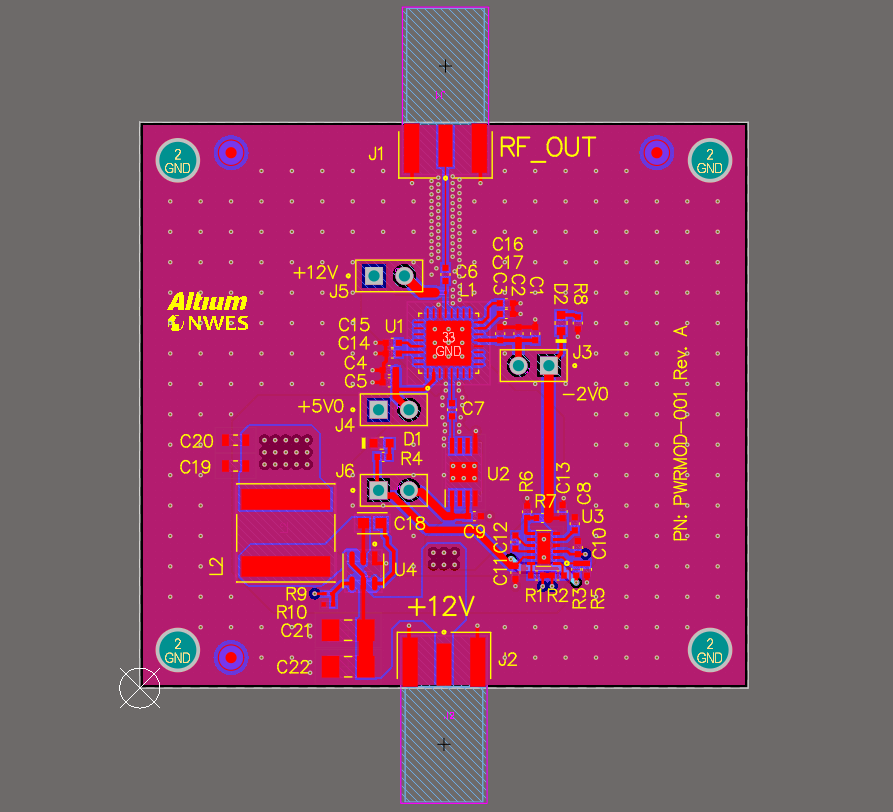 RF Amplifier PCB Layout Example