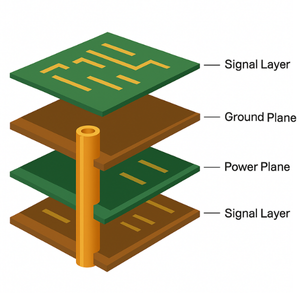 Multilayer FR-4 PCB Stackup