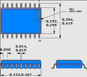 Detailed view of SOIC footprint