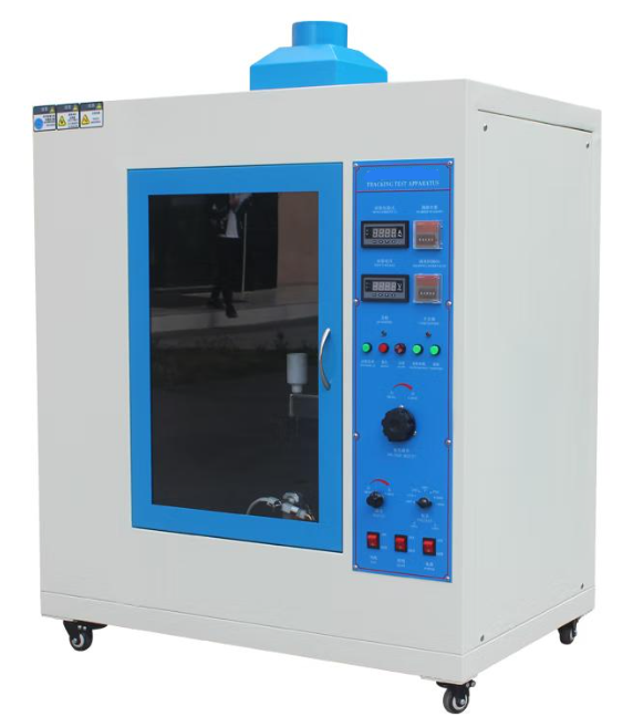 Setup for comparative tracking index test on PCB laminate