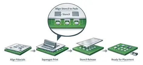 SMT Stencil Printing Process