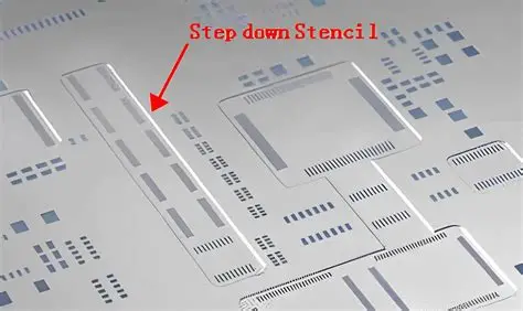 Step-Down Stencil Cross-Section