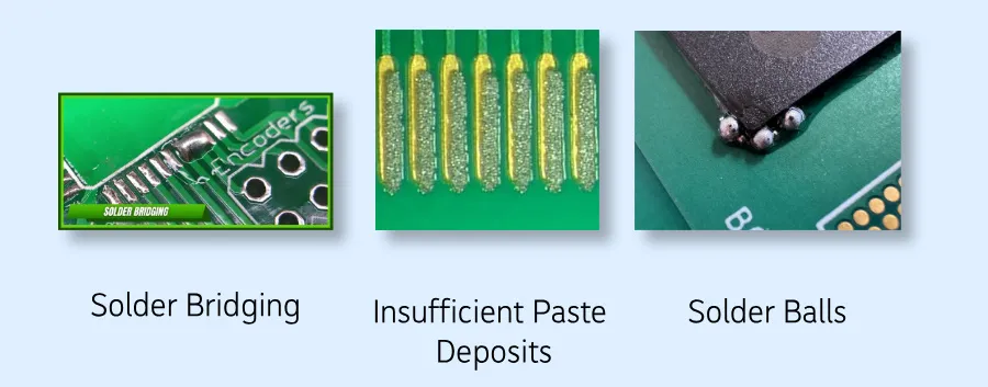 Solder Paste Defects Comparison