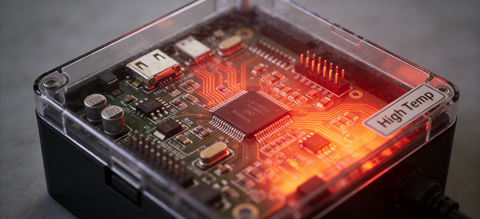 Overheated PCB components