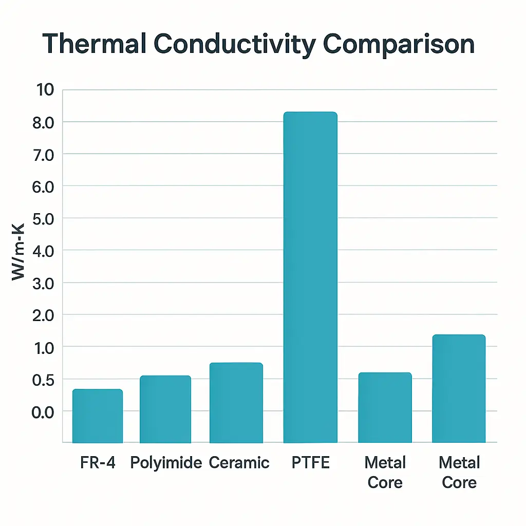 Material Thermal Performance Chart