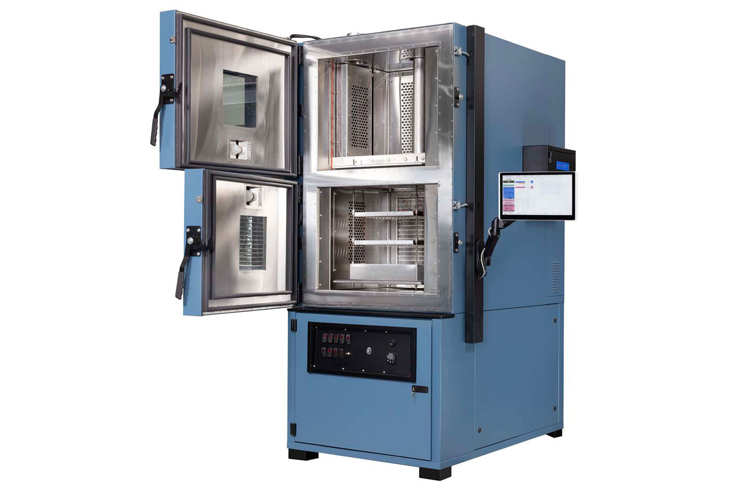 PCB undergoing thermal cycling to simulate automotive high temperature conditions