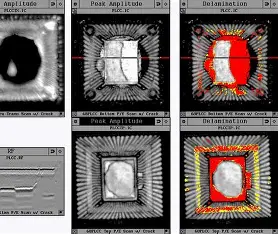 Acoustic Microscopy Scan of Multi-Layer PCB