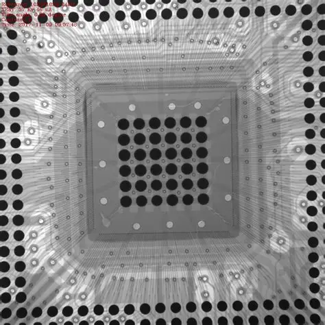 X-Ray Image of BGA with Lifted Pad