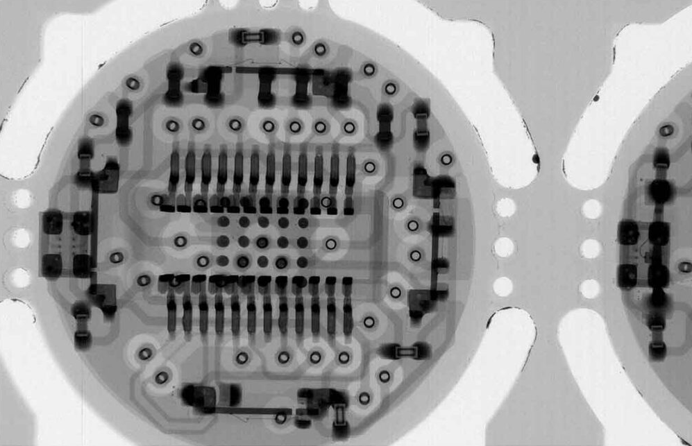 Non-destructive scan revealing internal layer integrity after component replacement
