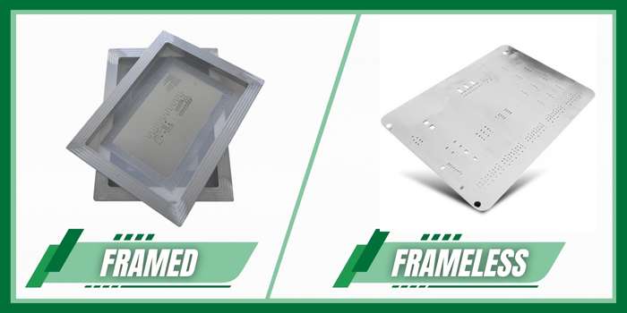 Framed vs Unmounted Stencil Side-by-Side Comparison