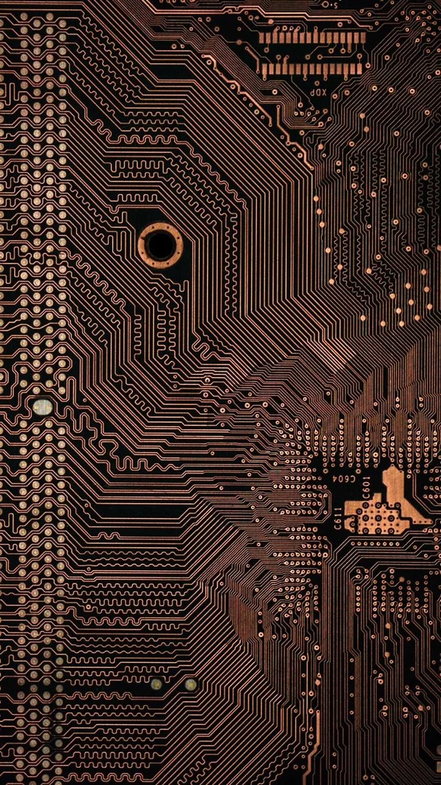 PCB Trace Cross-Section Under Microscope