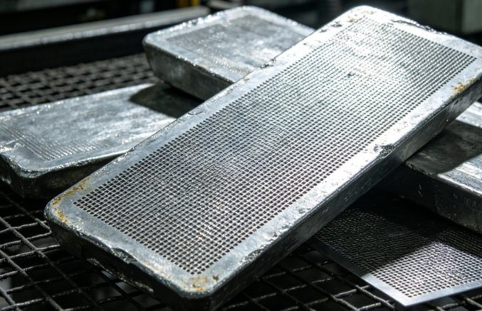 Recovered metal ingots produced from processed PCB stencils