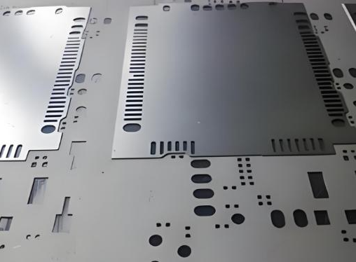 Diagram of step stencil with varying thicknesses over different component areas