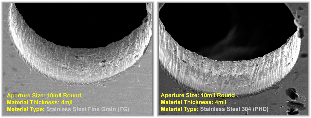 Stencil Aperture Inspection Under Microscope