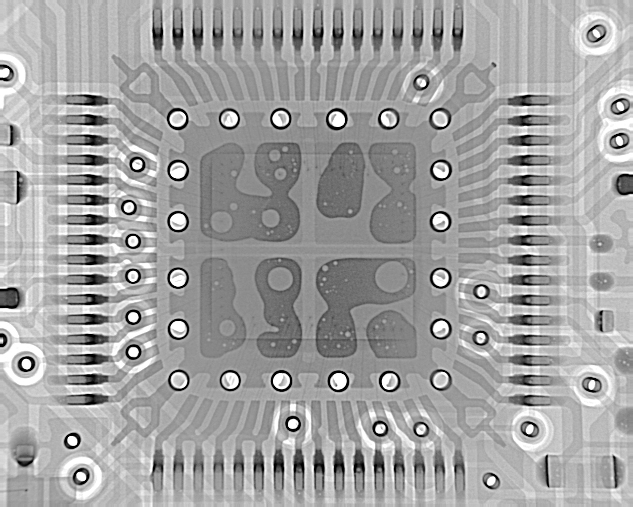 X-Ray Image of PCB Solder Joints