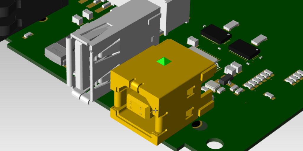 3D PCB Component Placement Example