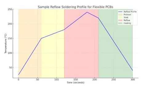 Flex PCB Reflow Profile Example