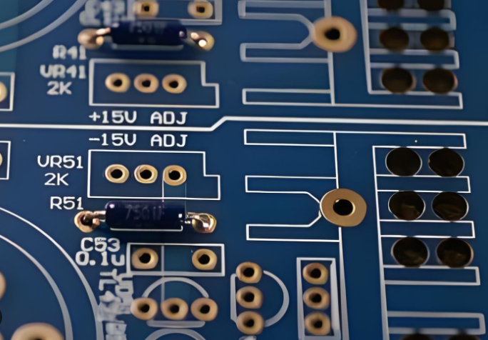 PCB layout diagram showing ferrite bead positioned adjacent to I/O connector