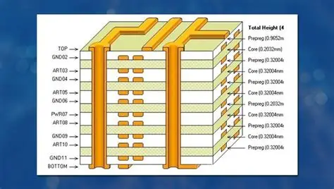12-Layer PCB Stackup Diagram