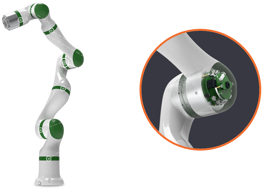 Robotic Joint with Integrated Flex PCB