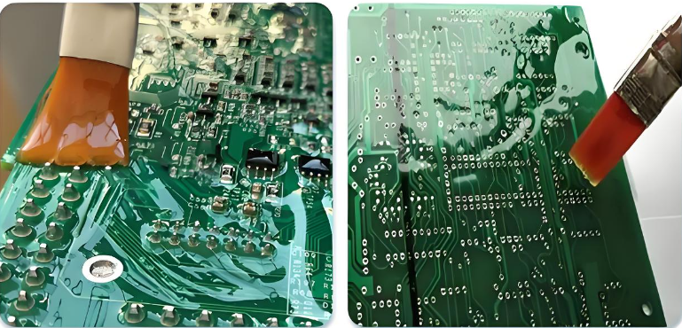 PCB Panel After Solder Mask Application