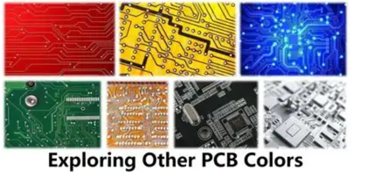 Side-by-side PCBs showing white versus black silkscreen on green and black substrates