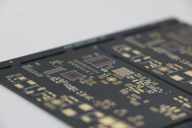 PCB with Matte Black Solder Mask and Silkscreen