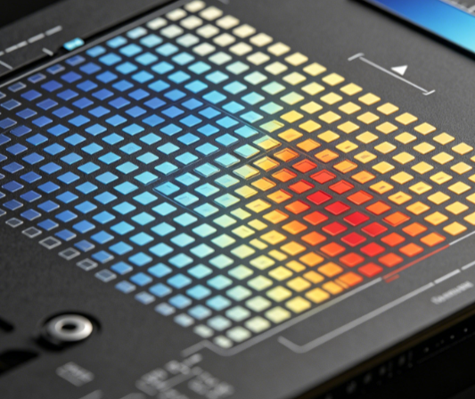 SPI measurement showing volume variation on fine-pitch pads of a wearable PCB