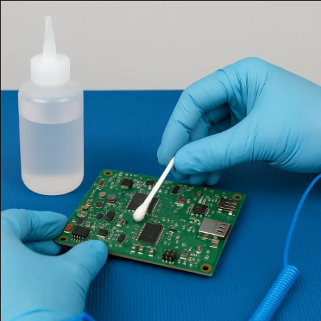 Cleaned PCB Surface Before Mask Application
