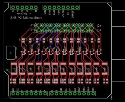 BMS PCB Layout with Thermal Relief Patterns
