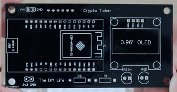 Cross-section view showing light reflection from white silkscreen layer on LED printed circuit board