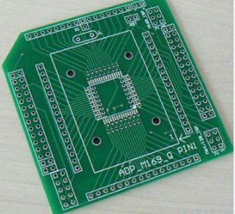 Top view of LED PCB design highlighting white silkscreen coverage zones